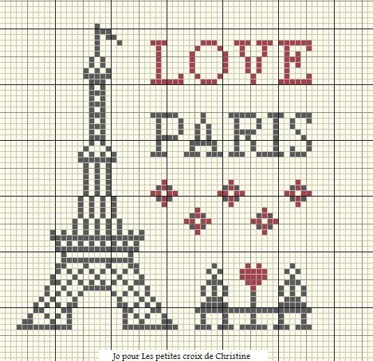 grille point de croix paris