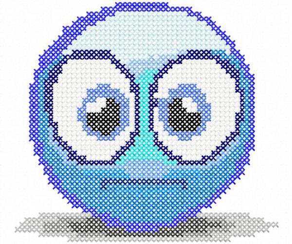 grille point de croix smiley