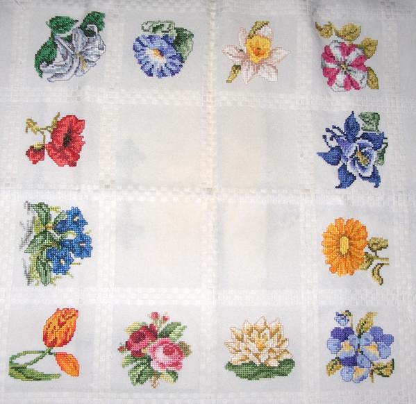 point de croix nappe