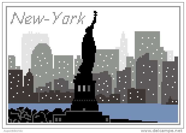 grille point de croix new york gratuit