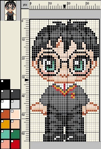 point de croix harry potter gratuit
