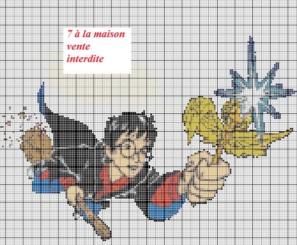 point de croix harry potter gratuit