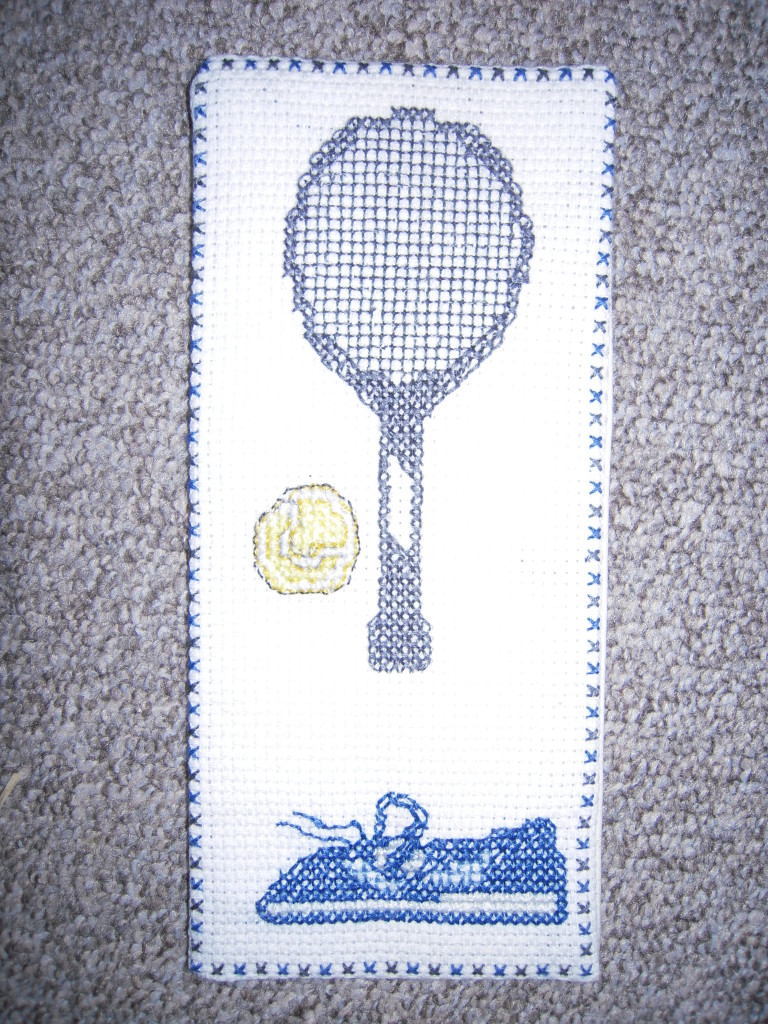 point de croix tennis