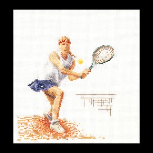 point de croix tennis