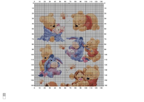 grille point de croix gratuite winnie l ourson