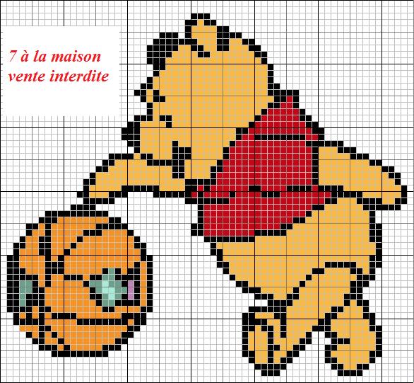 grille point de croix gratuite winnie l ourson