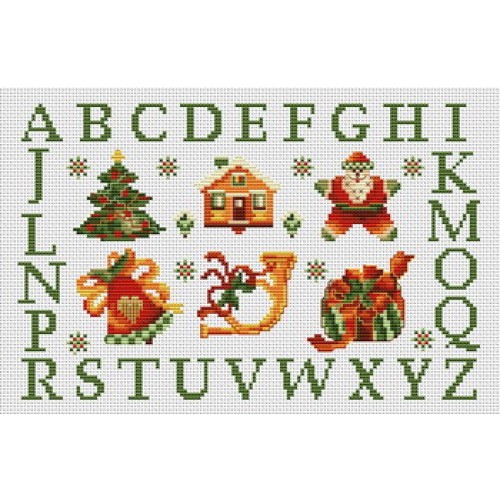 motif point de croix noel gratuit