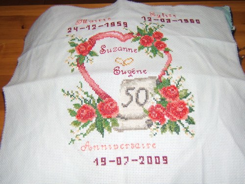 point de croix 50 ans de mariage