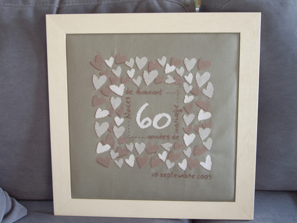 point de croix 50 ans de mariage