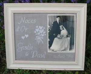 point de croix 50 ans de mariage