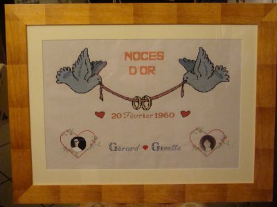 point de croix 50 ans de mariage