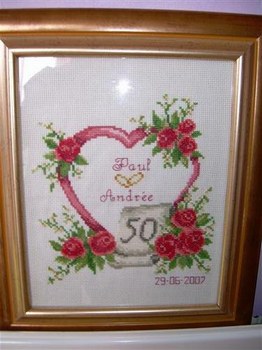 point de croix 50 ans de mariage