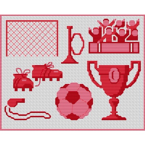 point de croix football