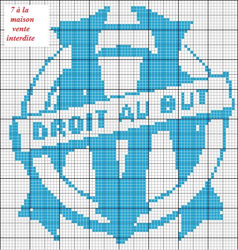 point de croix football