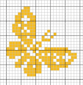 point de croix gratuit papillon