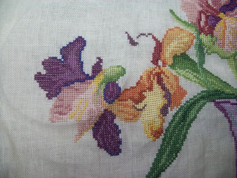 point de croix iris