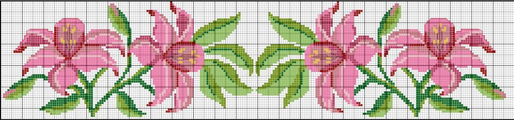 point de croix iris