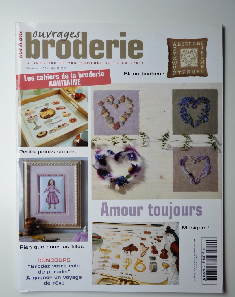 point de croix ouvrages broderie