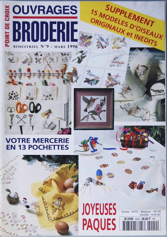 point de croix ouvrages broderie