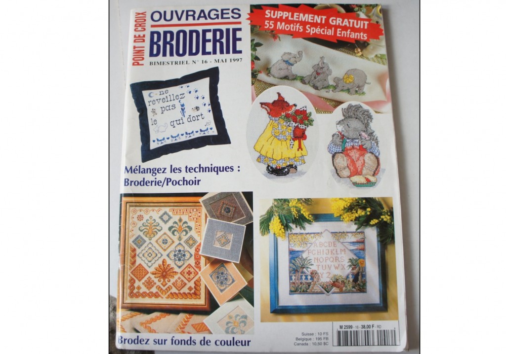 point de croix ouvrages broderie