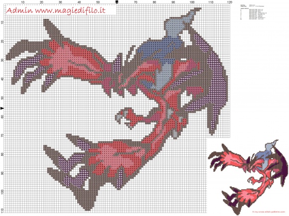 point de croix pokemon