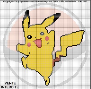 point de croix pokemon
