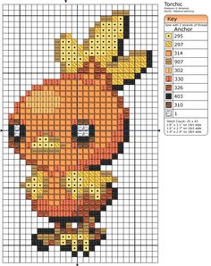 point de croix pokemon