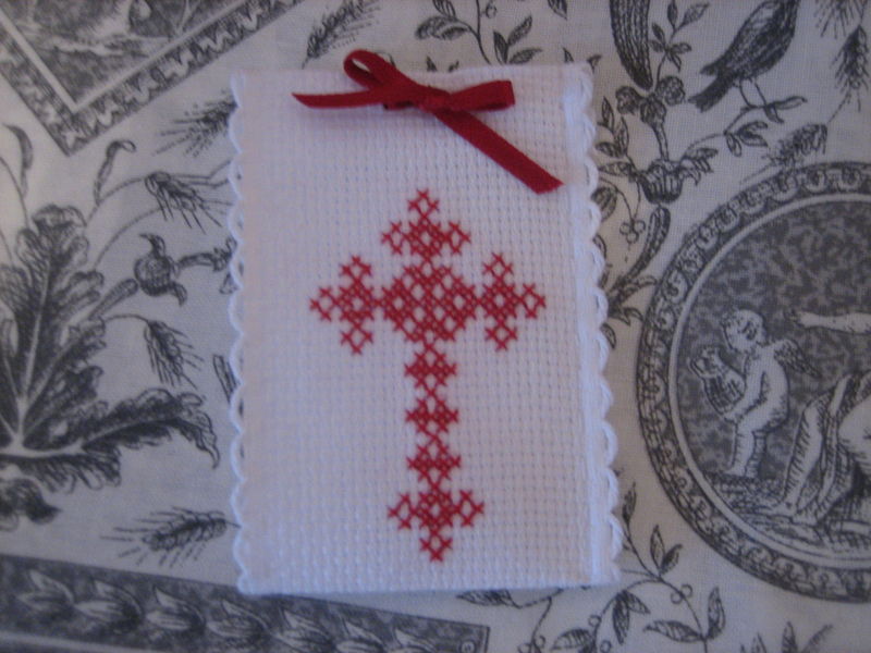 point de croix pour un bapteme