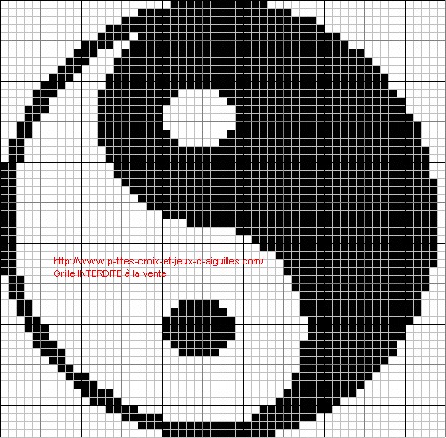 point de croix ying yang