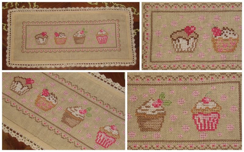 grille gratuite point de croix cupcake