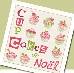 grille gratuite point de croix cupcake