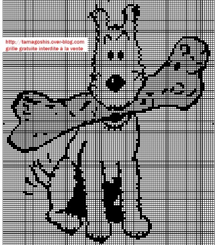 grille point de croix tintin et milou