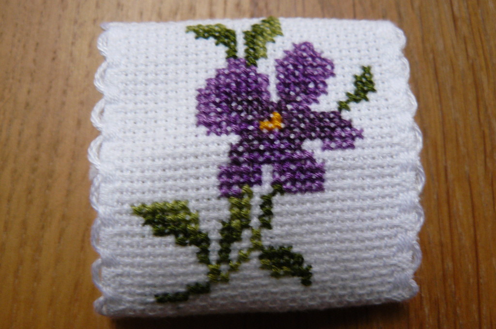 motif point de croix serviette