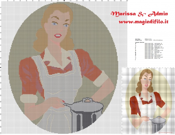 grille gratuite point de croix pin up