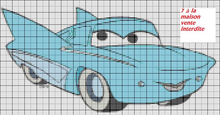 grille point de croix cars