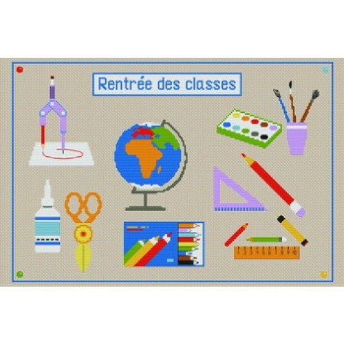 grille point de croix rentree des classes