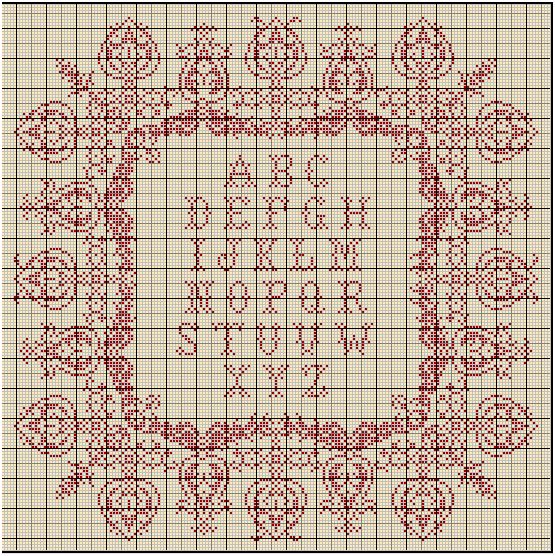 point de croix diagrammes gratuits
