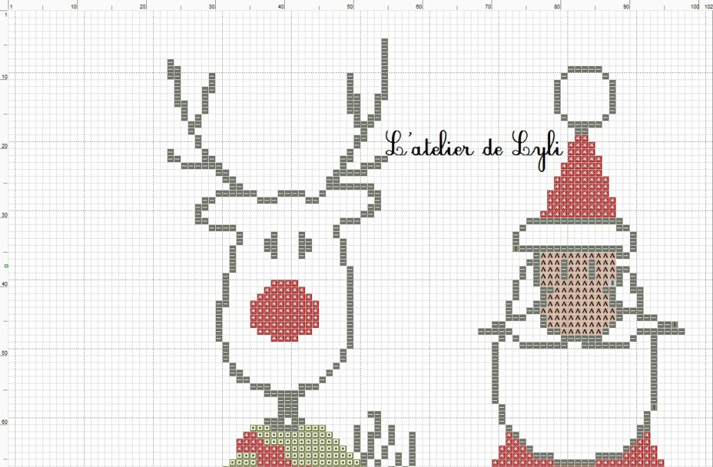 grille point de croix noel gratuite
