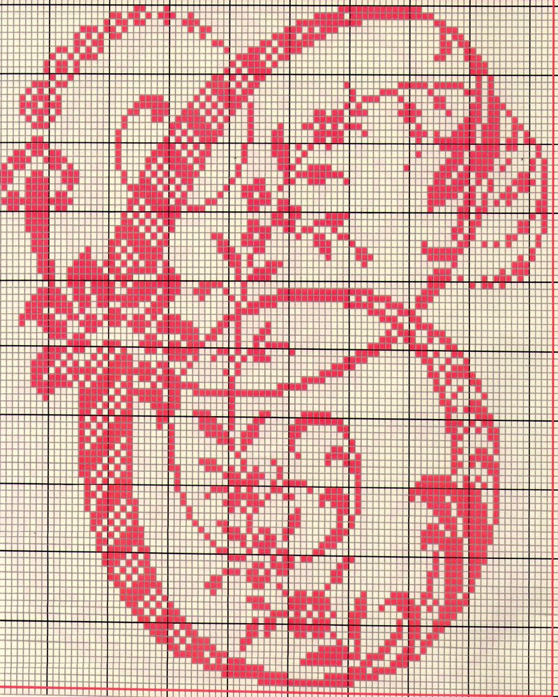 point de croix au crochet