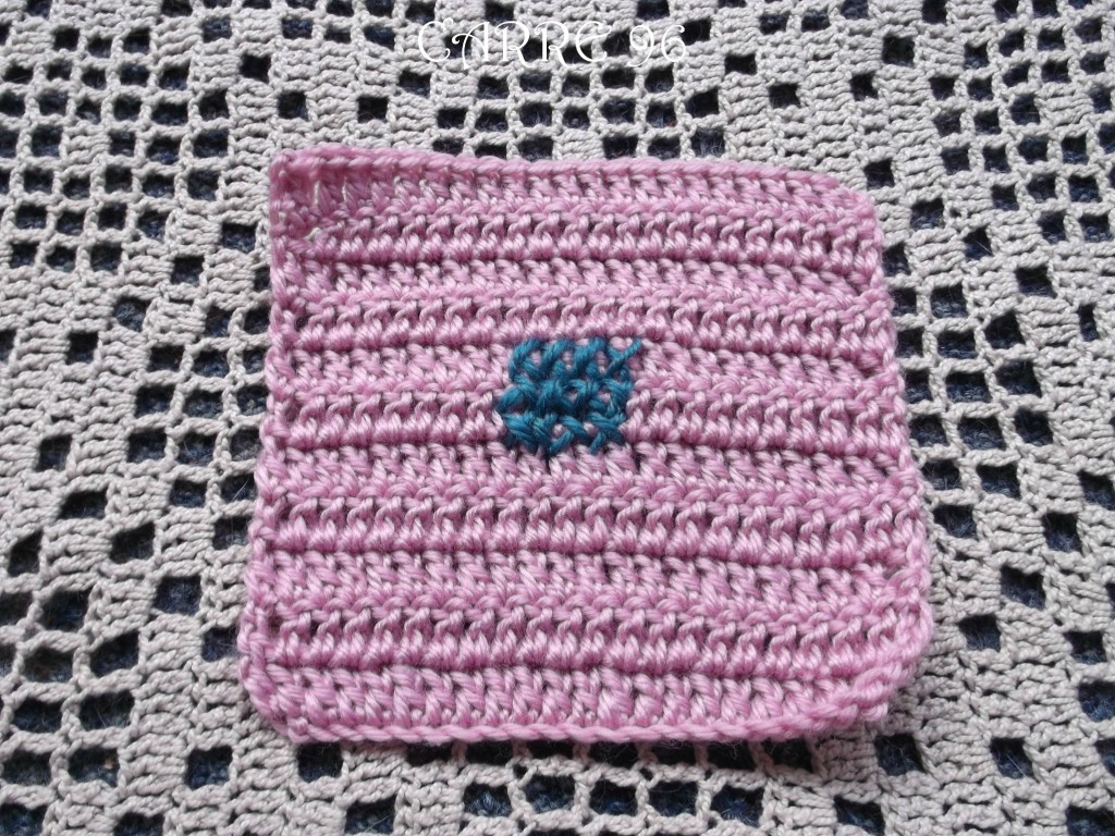 point de croix au crochet