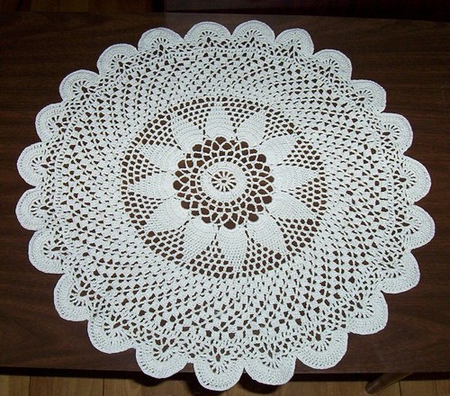 point de croix au crochet