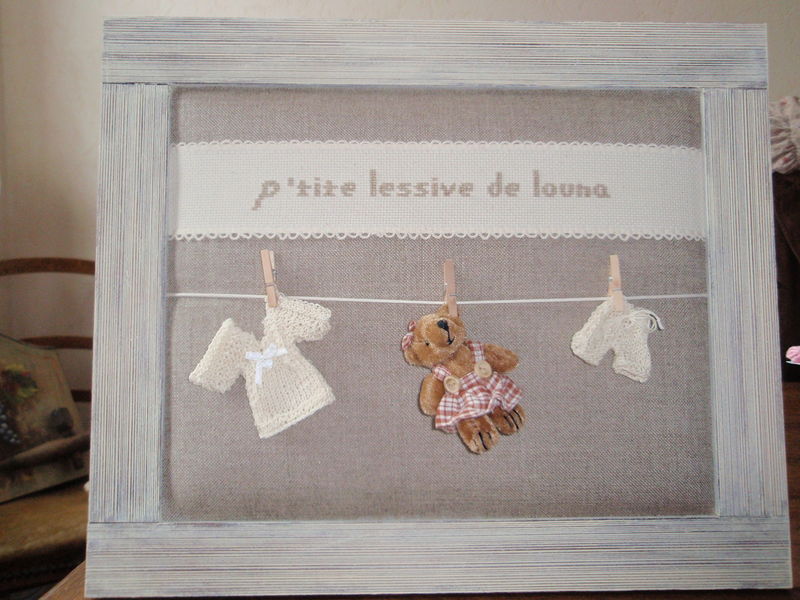 point de croix tableau de naissance