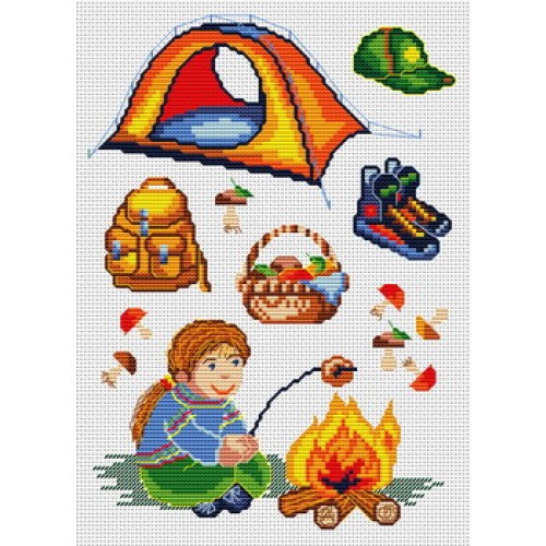 grille point de croix camping