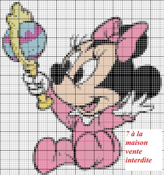 grille point de croix gratuit bebe