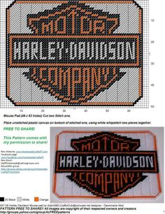 point de croix harley davidson