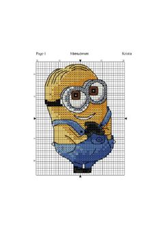 point de croix les minions