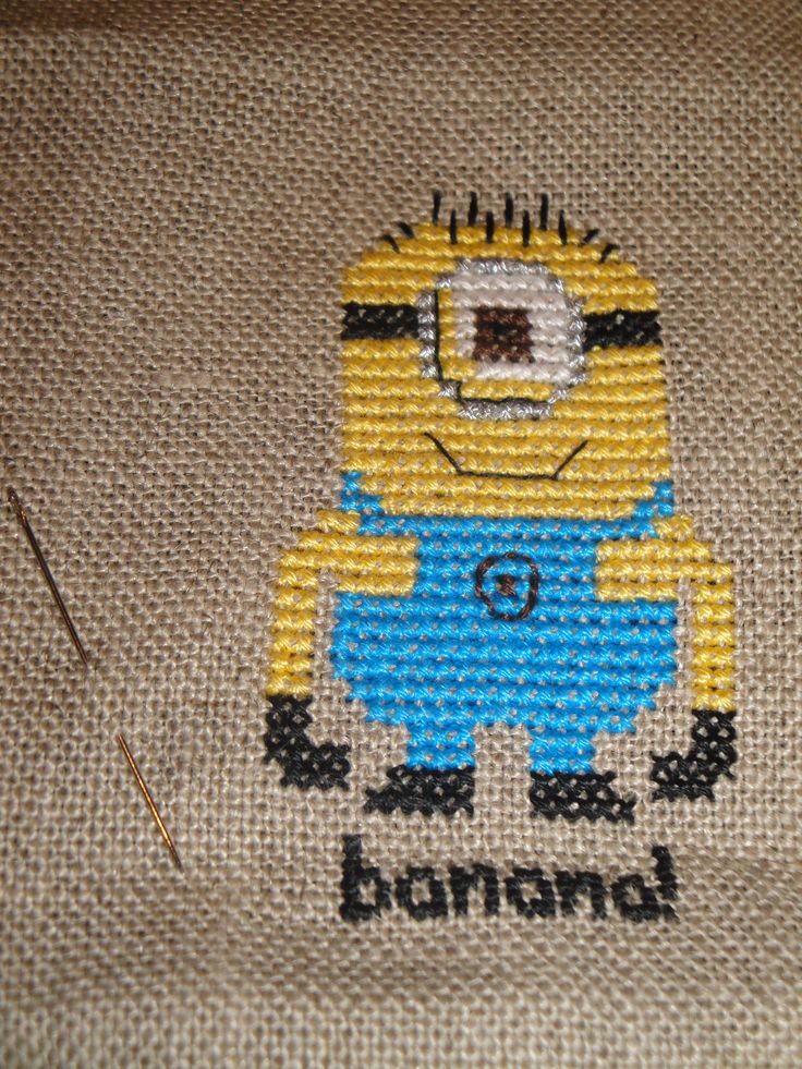 point de croix les minions