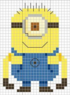 point de croix les minions