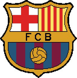 grille point de croix fc barcelone