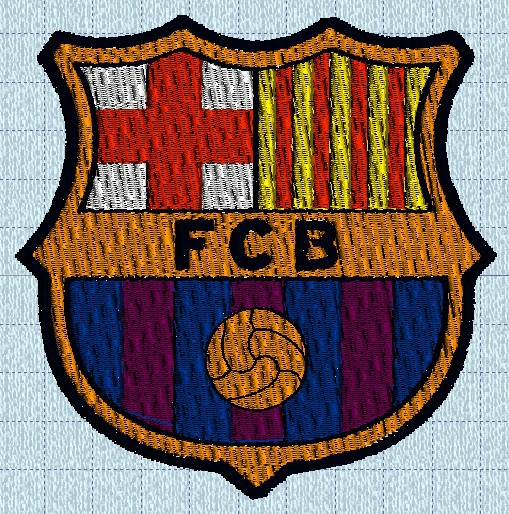 grille point de croix fc barcelone